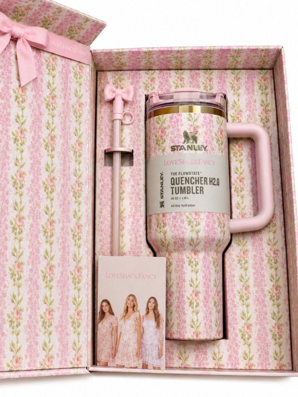 New Stanley X Love Shack Fancy 40Oz Quencher Tumbler – Blooming Heirloom Edition